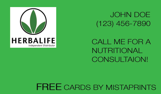 Buying Herbalife Business Cards Herbalife Business Cards